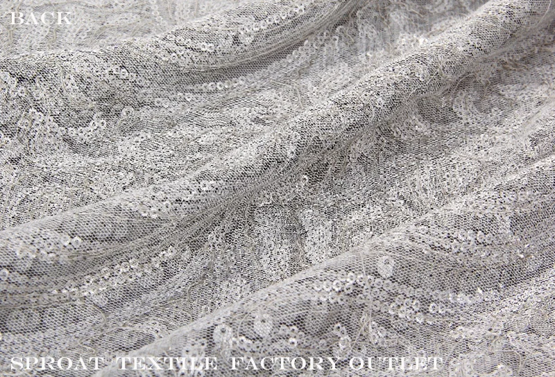 Высокое качество бесплатная доставка Блесток кружевной ткани марлевые для дамы