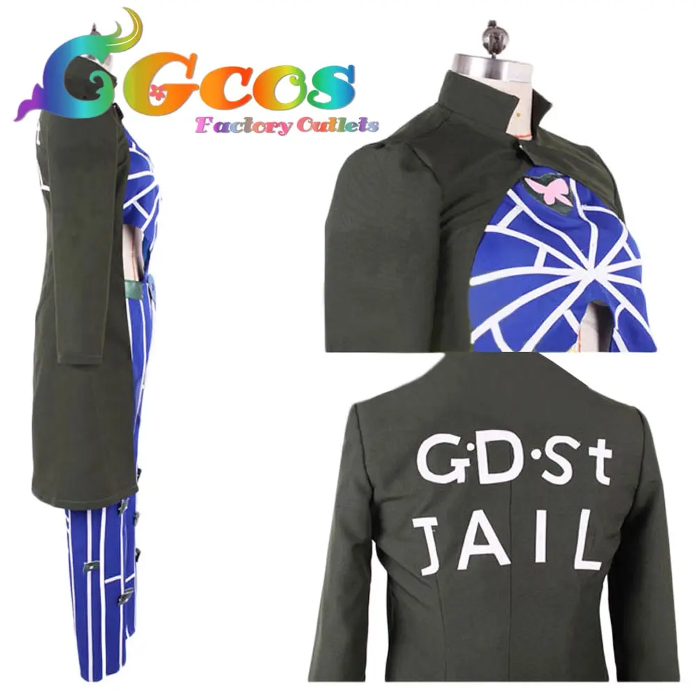 CGCOS Бесплатная доставка Косплей Костюм Cos JoJo's Необычные Приключения Jolyne Cujoh Kujo