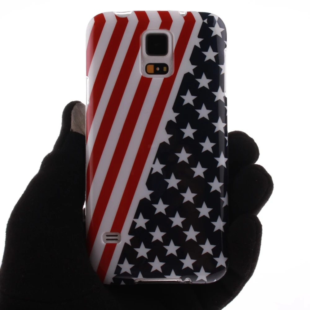 Для Samsung Galaxy S5 I9600 чехол мода флаг сша дизайн мягкой тпу для сотовый телефон и
