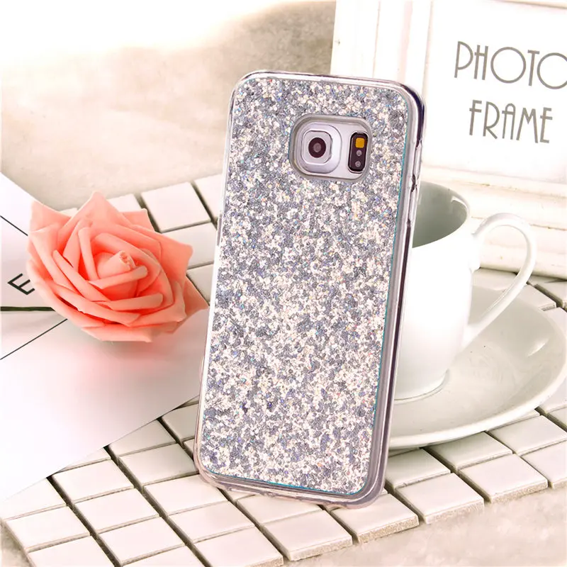 Для samsung S6 Edge S6Edge чехол цветной Блестящий Силиконовый ТПУ мягкий для телефона Galaxy