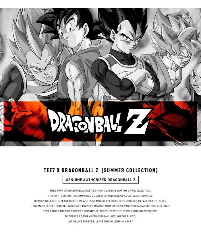 TEE7 человек Топ короткий рукав Футболка для Dragon Ball Z Аниме костюм хлопок печатных мужской Повседневное модные Размеры M-3XL футболка ткань