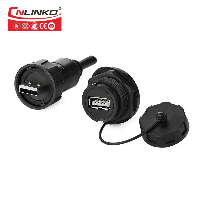 CNLINKO производитель USB2.0 Панель Крепление водонепроницаемый адаптер USB Дата IP67