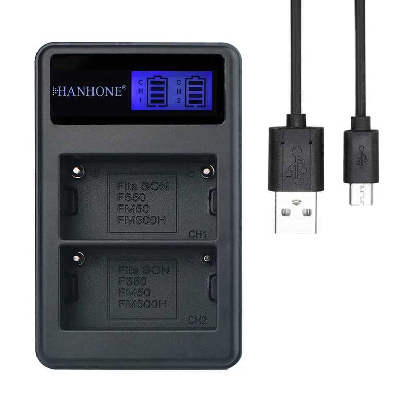 5 шт. NP-FM500H зарядное устройство с ЖК-дисплеем USB для Sony A200 A350 A700 A900 A300 A550 A850 A560 A580 SLT-A57