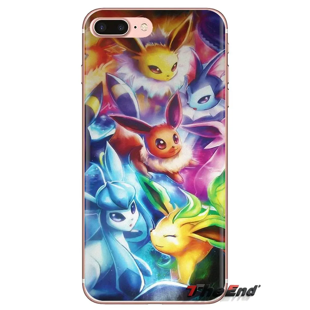 Прозрачные мягкие чехлы для iPod Touch Apple iPhone 4 4S 5 5S SE 5C 6 6S 7 8 X XR XS Plus MAX Anime Pokemon Animal Jolteon |