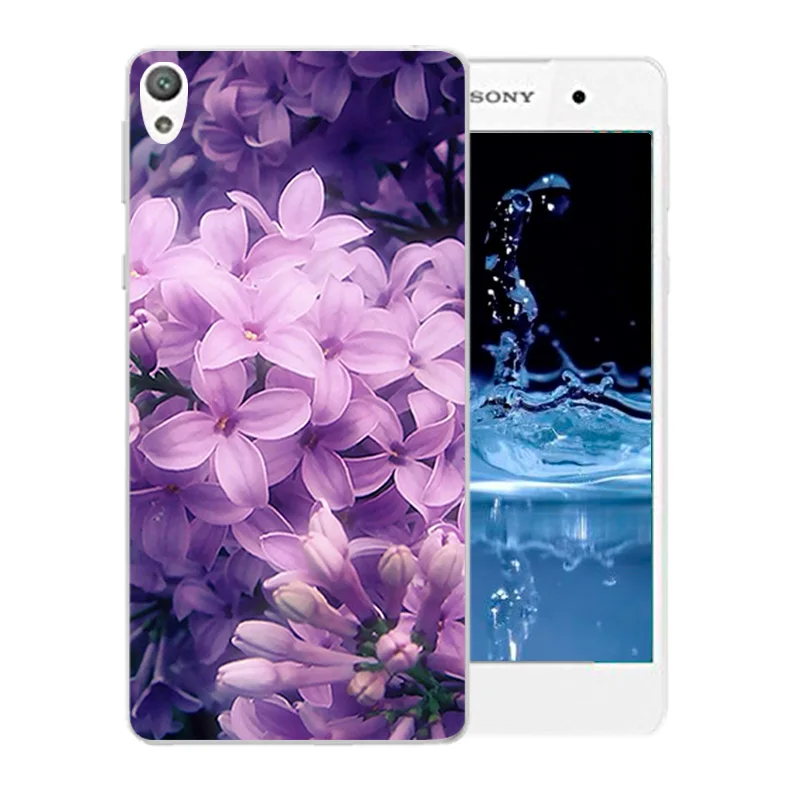 Чехол для телефона Sony Xperia E5 E 5 F3311 F3313 Мягкий силиконовый чехол из ТПУ с цветущим