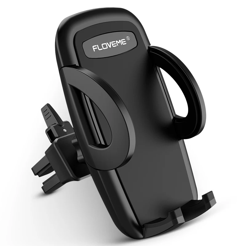 Black Автомобильный держатель для телефона FLOVEME для iPhone XR XS, автомобильный держатель для телефона с вентиляционным отверстием, автомобильный держатель для телефона, gps, Monut, держатель для samsung, Xiaomi, поддержка - Цвет: Black