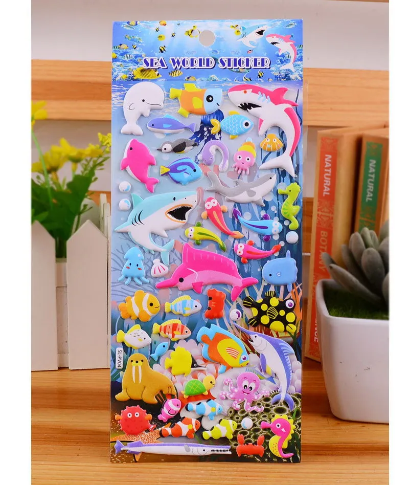 3d наклейки в виде животных XQ21|stickers kids|cute puffy stickerspuffy stickers |