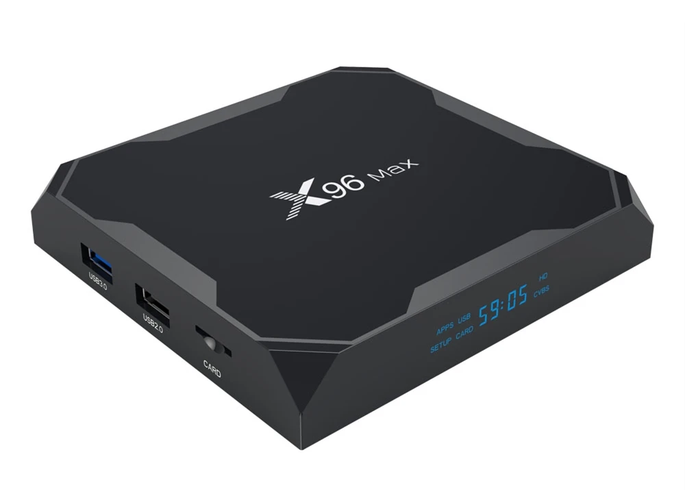 TSINGO X96 Max tv Box Amlogic S905X2 четырехъядерный LPDDR4 4G 64G 2,4G/5,8G двойной Wifi Android 8,1 Bluetooth 1000M 4K HD медиаплеер