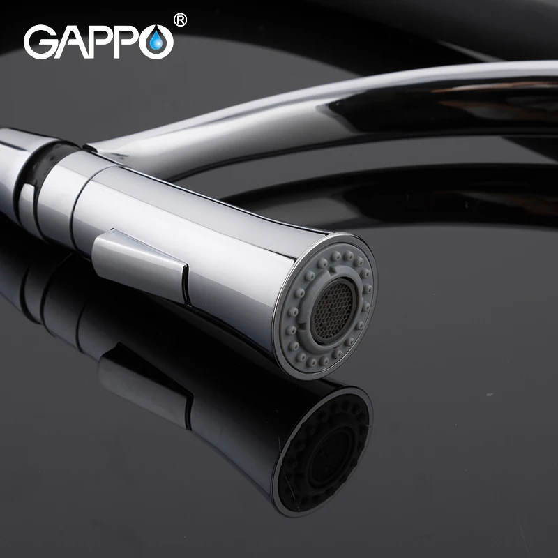 GAPPO kitchen faucet Single Handle Pull Out Kitchen Tap 360 Degree Water Mixer deck mounted faucets Torneira De Cozinha | Обустройство