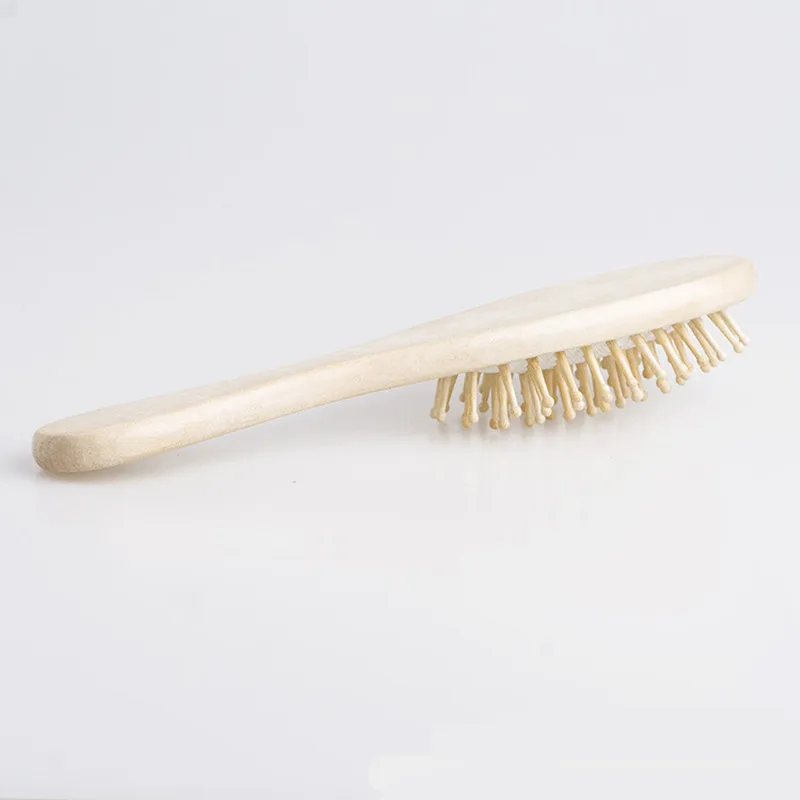 Деревянные бамбуковые волосы вентиляционные щетки Спа Уход за массажную