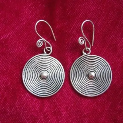 long Earrings Miao rural Dongzhai national wind retro earrings handmade earring | Украшения и аксессуары