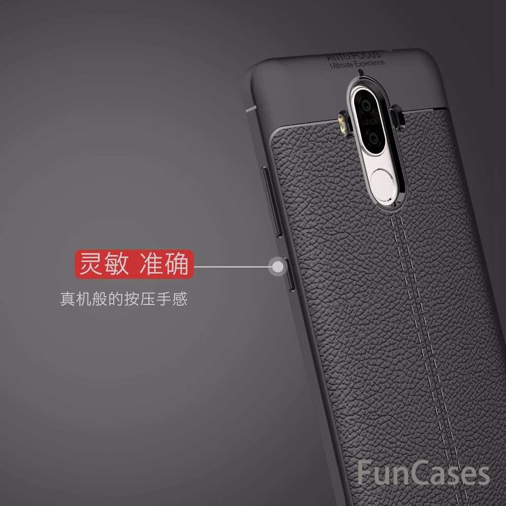Мягкие TPU кожа углеродного волокна крышка для huawei Коврики 9 чехол Fundas
