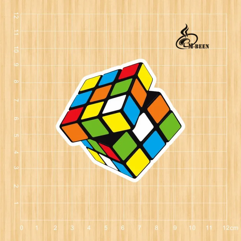 Магический куб квадрат пазлы наклейка пародия водонепроницаемая для рисования