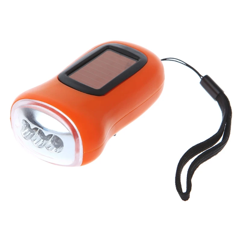 3LED лампе ручной коленчатый Динамо фонарик солнечной энергии torche для наружного кемпинга пешего туризма рыболовное крепление скалолазание