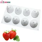Силиконовая форма SHENHONG для фруктов, клубники, мусса, для выпечки тортов, десертов, помадки, форма для выпечки, форма для шоколада, Кондитерская форма