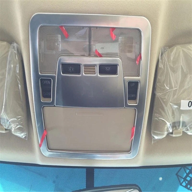 

WELKINRY car auto cover For Toyota Camry XV50 2012 2013 2014 2015 2016 2017 ABS chrome front head roof reading lamp light trim