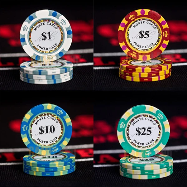 New quality Chip Box 14g Clay Chips Set Metal Texas Holdɾm Poker Casino Coins Club Accessories |