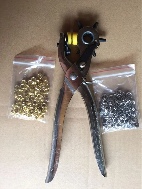3 в 1 многофункциональные плоскогубцы для отверстий кожаном ремне|craft outlet|craft