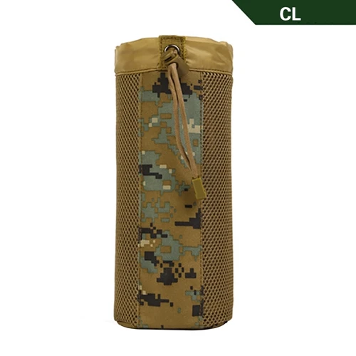 На открытом воздухе MOLLE система тактика бутылка для воды карман d-кольцо держатель шнурок мешок армии прочный нейлон оборудование добавить мешок воды - Цвет: As the picture show