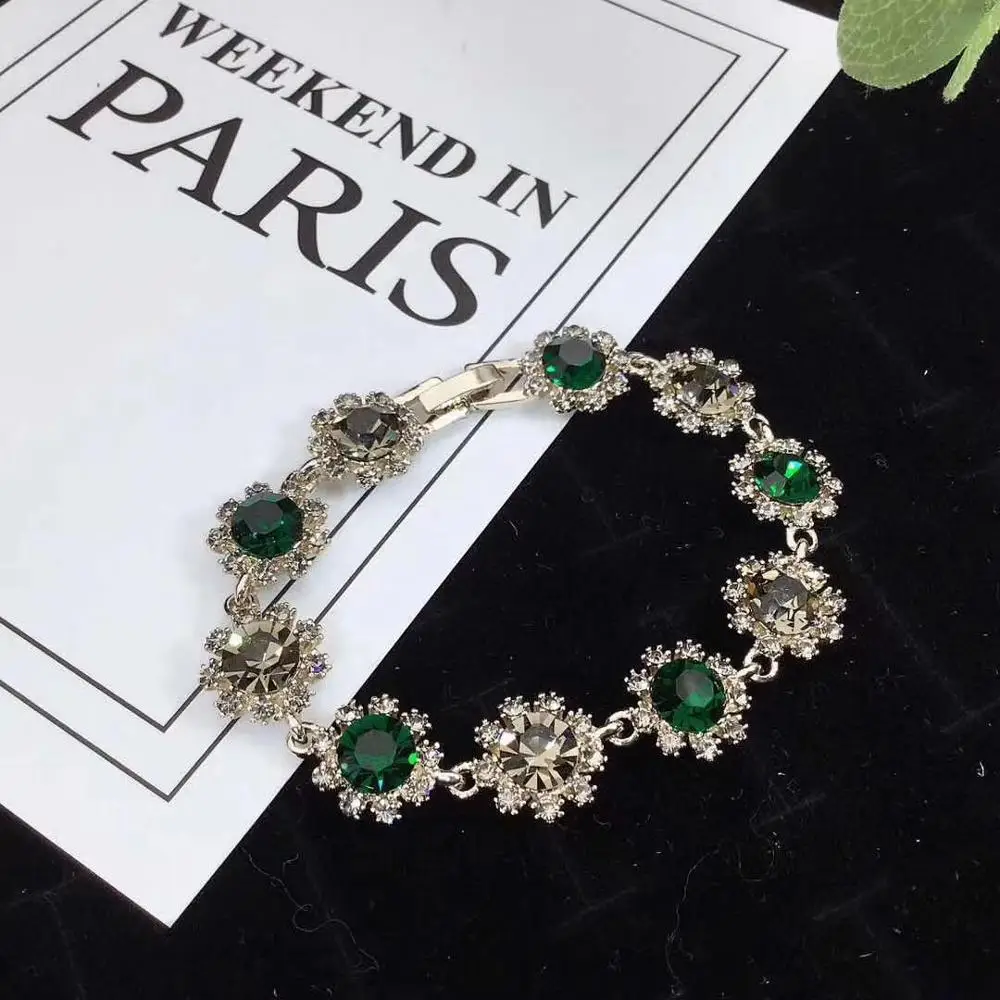 Модный брендовый браслет в виде ромашек из нержавеющей стали 316L цвета розового