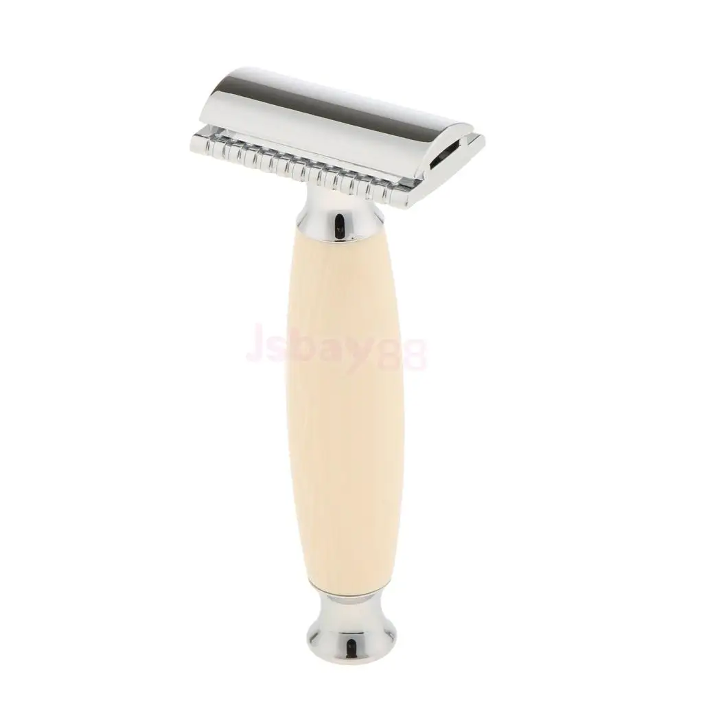 Мужская классическая бритва с двойными краями и деревянной ручкой|classic shaver|double