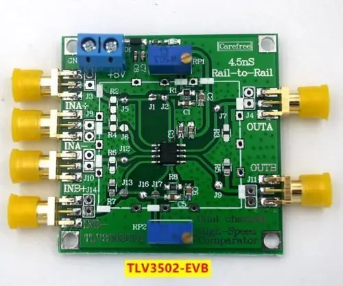 TLV3502 двухканальный высокоскоростной компаратор 4.5 ns от рельсов до функция push pull
