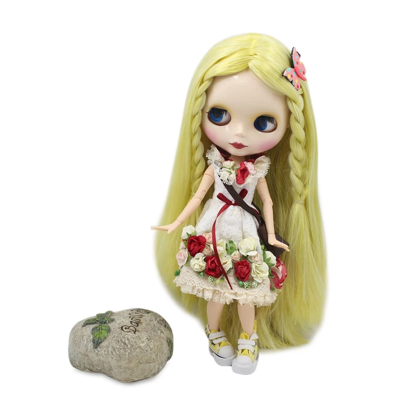 

ICY DBS Blyth Doll Series No.280BL0849/1003 Yellow mix white hair white skin Joint body Neo 1/6 BJD ob24 anime girl