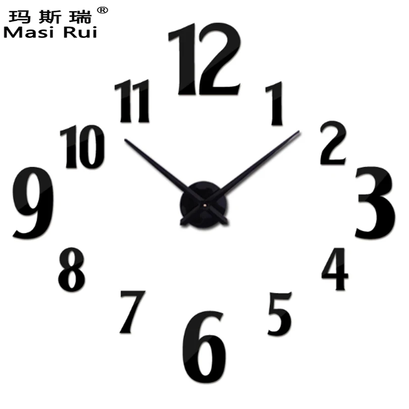 Большие 3d настенные часы Masi Rui домашний декор кварцевые сделай сам для гостиной