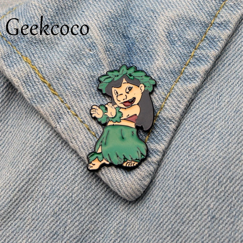 Stitch Lilo Jumba Jookiba цинковый сплав булавки для галстука значки para рубашка сумка Одежда Кепка рюкзак броши для обуви Значки украшения J0082
