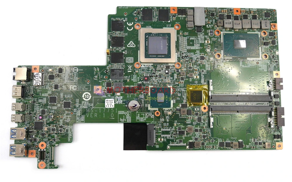 Vieruodis для MSI GS70 6QE 042US материнская плата ноутбука с i7 6700HQ 2 6 ГГц CPU GTX970M GPU N16E GT A1 MS