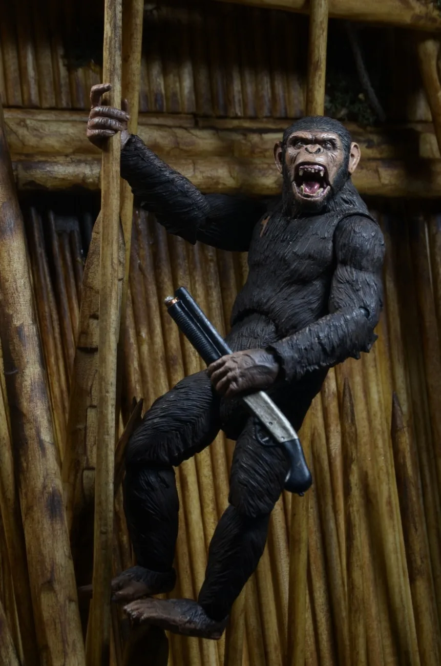 Горячий рассвет планеты обезьян Цезарь лука Коба Sci-Fi фильм NECA Ver.2 фигурка игрушки 18 см Новая коробка