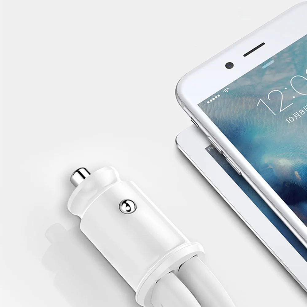 Мини USB Автомобильное зарядное устройство 3.1A автомобильное двойной для
