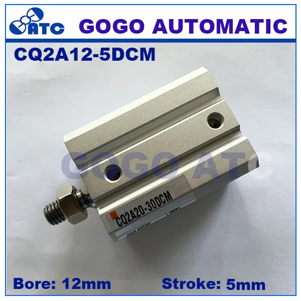 Стандартный двойной алюминиевый Компактный цилиндр SMC типа с резиновым бампером