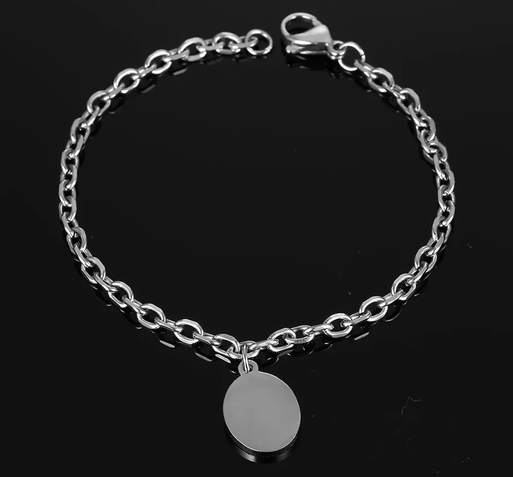 Браслет из титановой стали овальная Радуга гей браслеты для женщин и мужчин