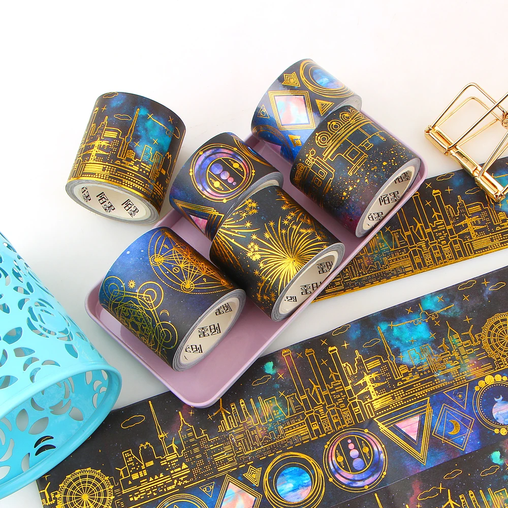 Galaxy маскирования клейкие ленты Васи Diy Скрапбукинг клейкая декоративная бумага