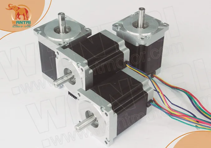 

Wantmotor 4 шт. шаговый двигатель Nema34 85BYGH450C-012B с двойным валом 1600 унции-= 12 нм а инструмент для лазерной резки