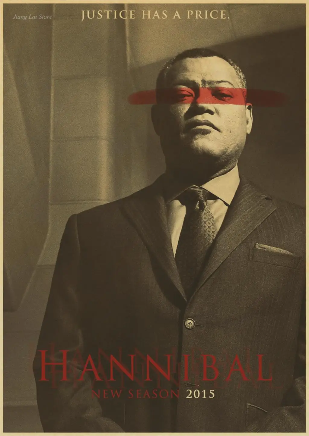 Hannibal плакат декоративная крафт-бумага живопись Макс микелсен Хью данси ужас триллер Хэллоуин живопись Ретро плакат