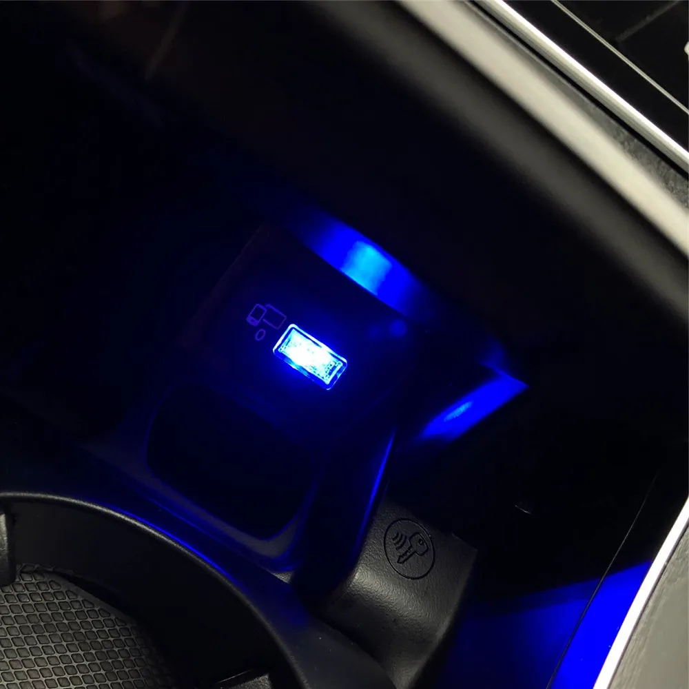 Автомобильная USB лампа для атмосферы 1 шт.|Декоративная лампа| |