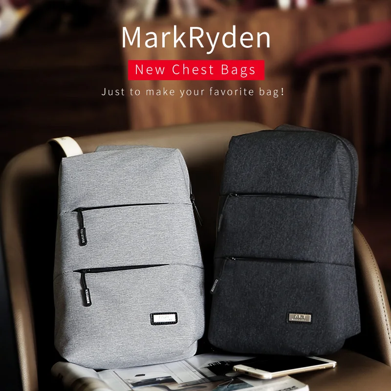 Мужская нагрудная сумка Mark Ryden новая мессенджер для коротких поездок лето 2020|men