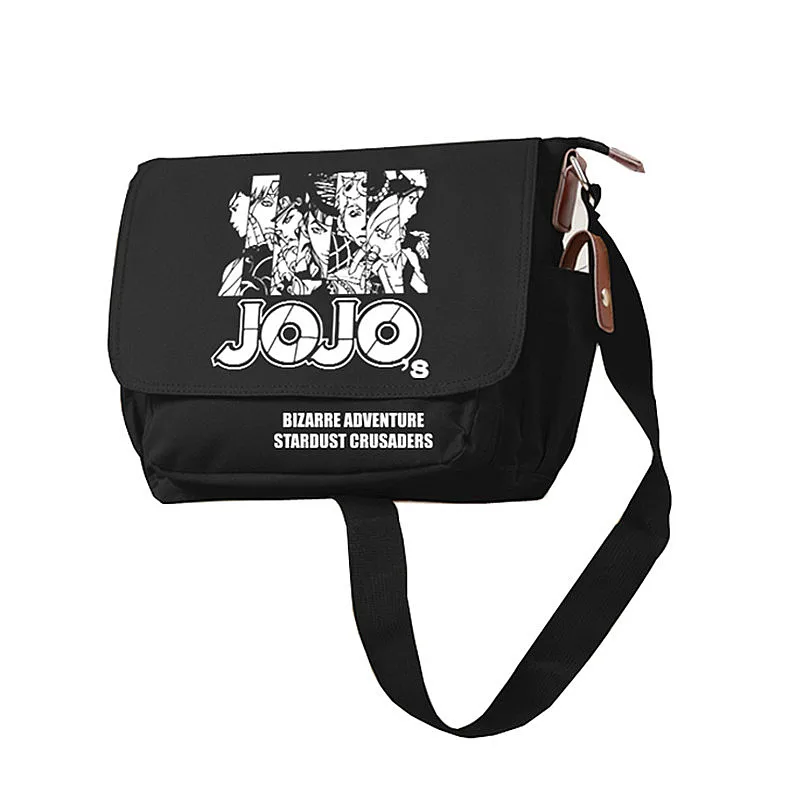 

JoJo's Bizarre Adventure Print Anime School Bags Cosplay Crossbody Bags for Women Canvas Oxford Shoulder Bags Girls Small Bags