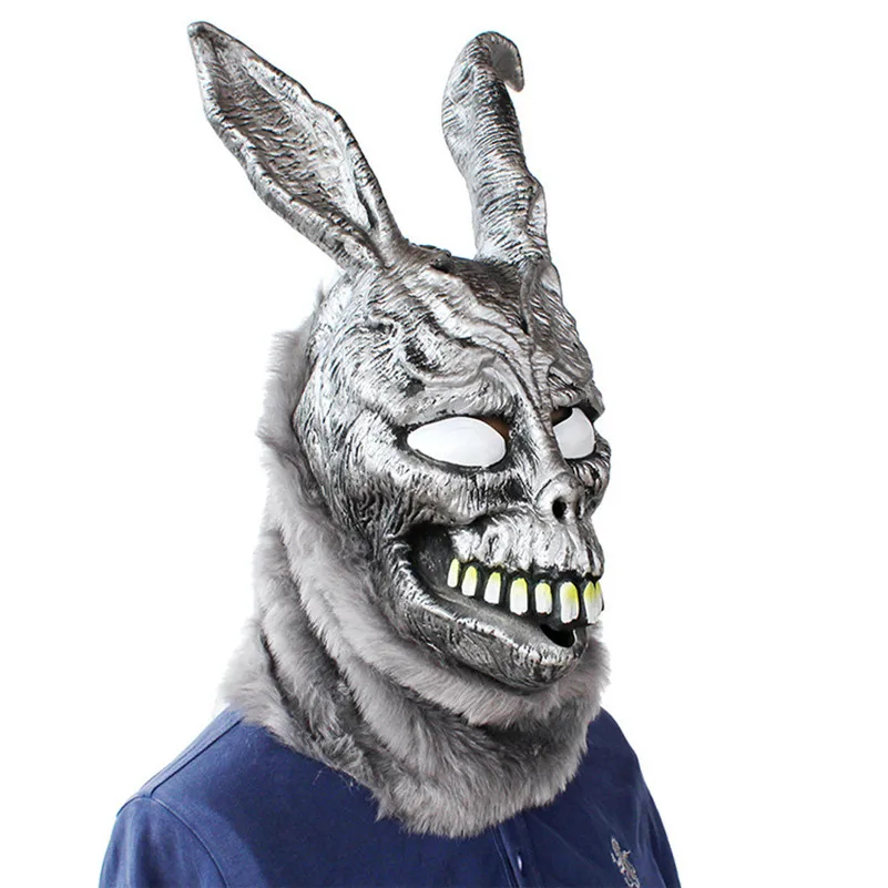 Donnie Darko FRANK маска кролика Хэллоуин кролик латексный капюшон с меховой маской