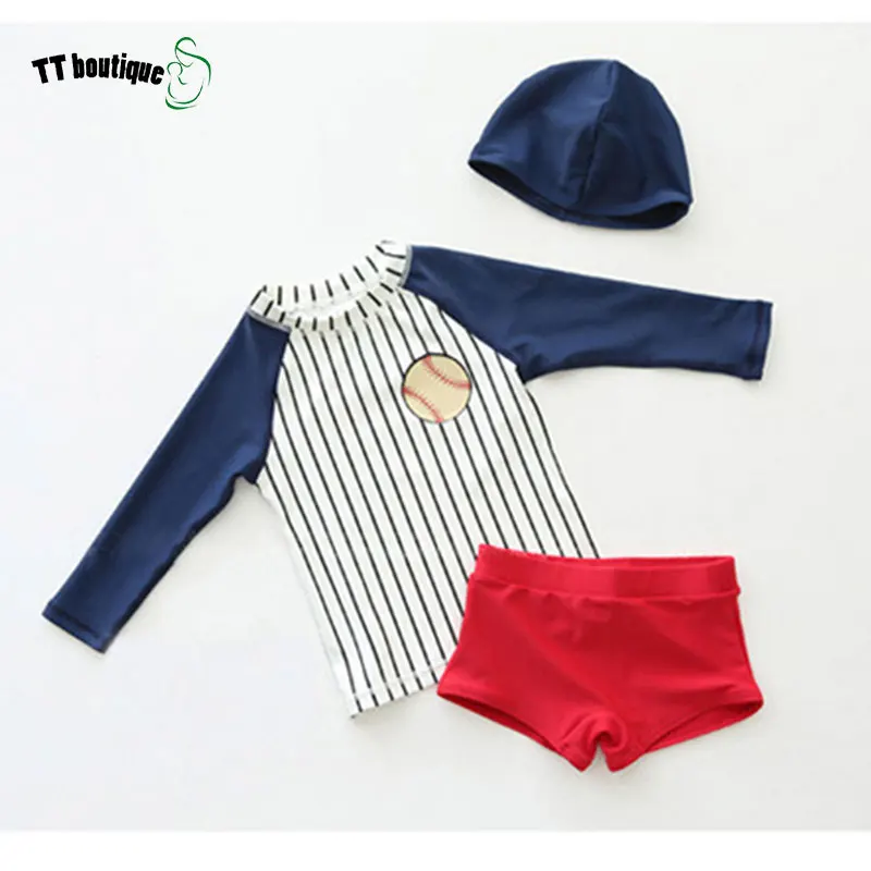 2016 милый полосатый детский купальный костюм моряка с плоской талией для детей