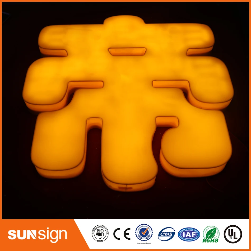 Hot selling 3D Backlit Lighting Acrylic Mini LED Channel Letter Sign