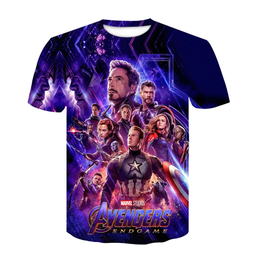 Аниме Фильм Мстители 4 Endgame женщина мужчина мультфильм прекрасный печать на заказ