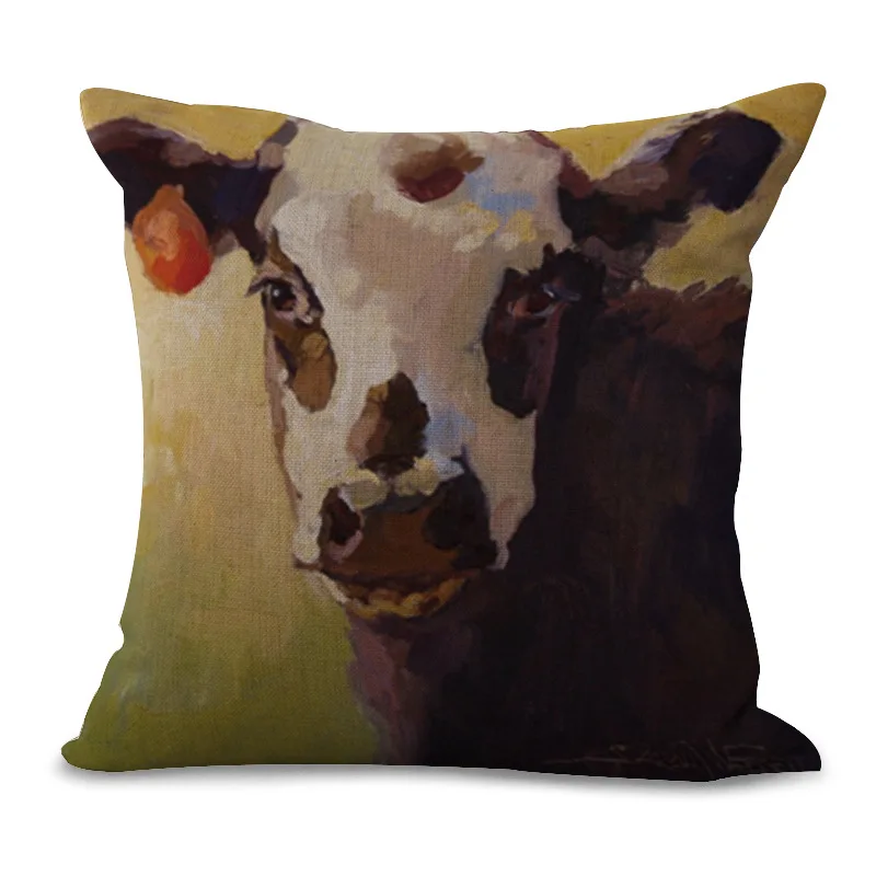 Декоративный чехол для подушки Модный из хлопка и льна размером 17 5 дюйма с