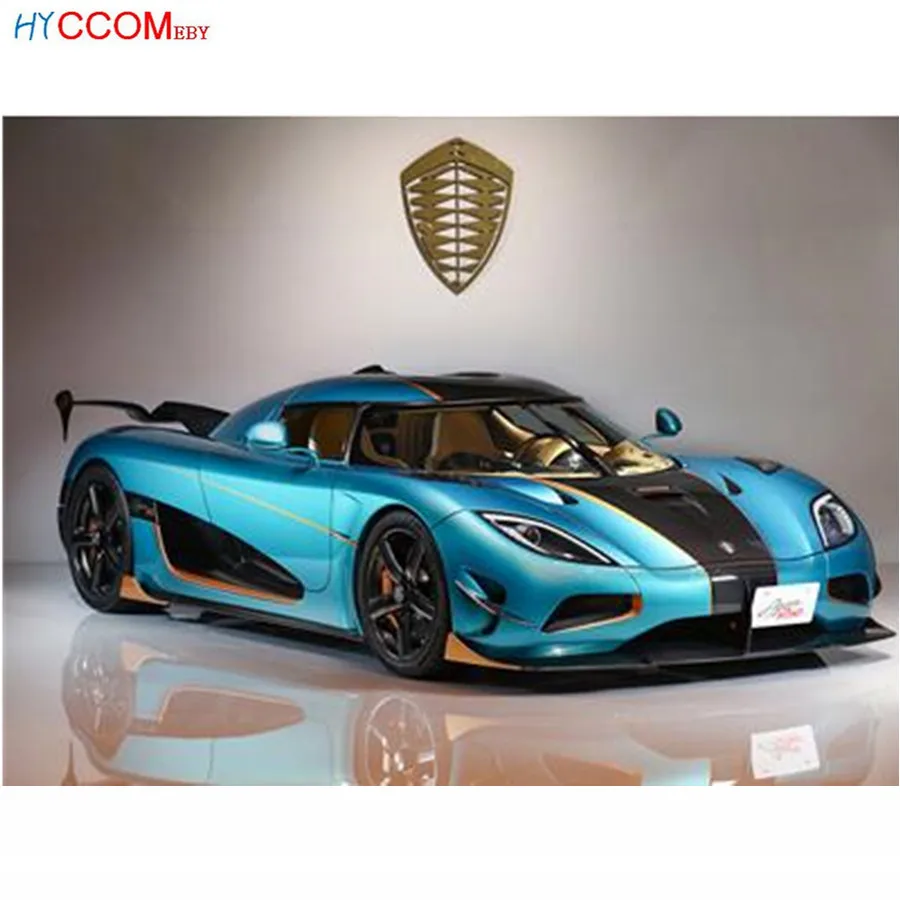 Алмазная Вышивка спортивный автомобиль 3D Живопись Мозаика полная Стразы картина