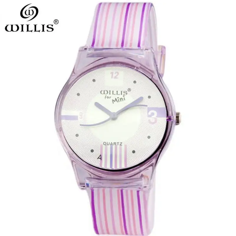 Бренд WILLIS высококачественные женские часы с силиконовым ремешком дизайнерские