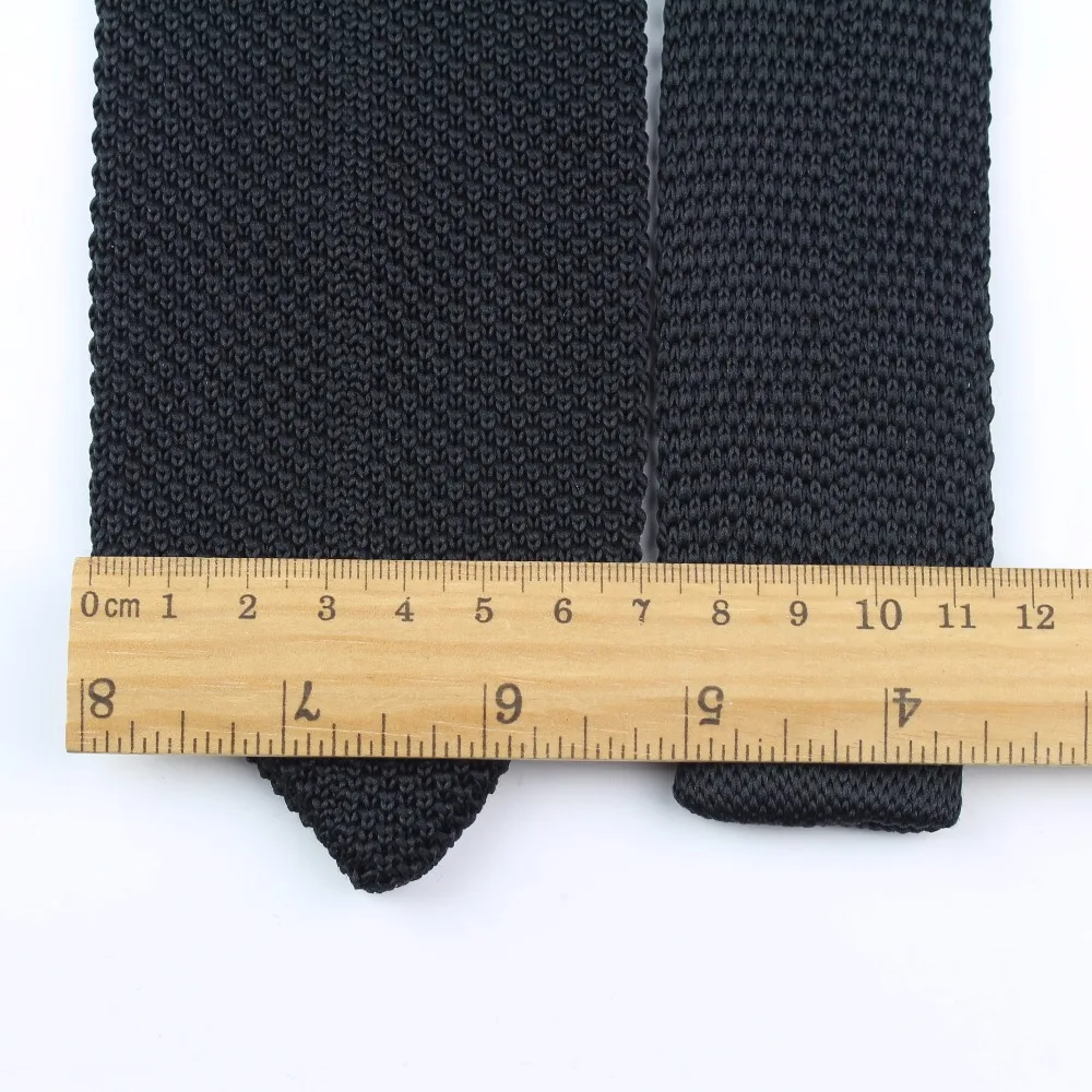 Новый вязаный треугольный однотонный галстук для отдыха обычный острый угловой