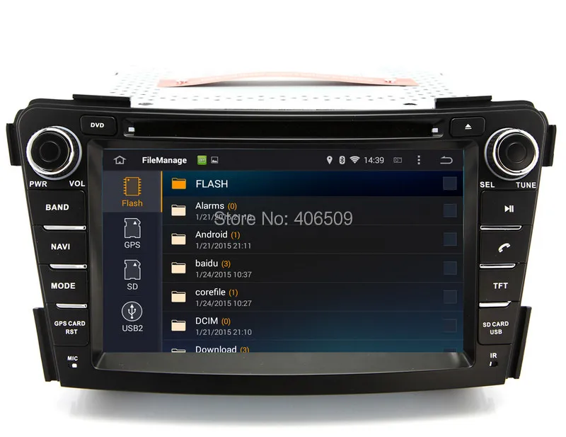 Автомобильный DVD-плеер на Android 7 1 С GPS-навигацией для Hyundai i40 2011 2012 2013 с радио BT USB AUX