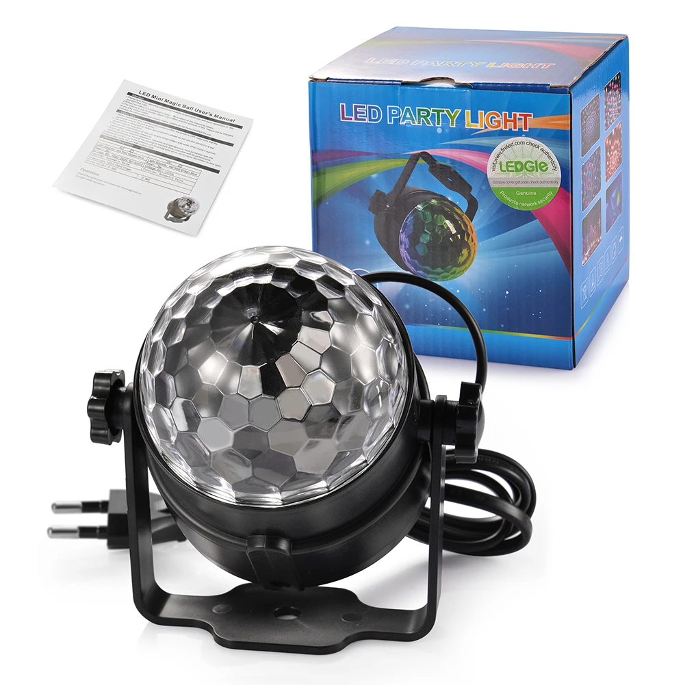 LED GLE 7 цветов Голосовое управление RGB светодиодсветодиодный сценические лампы